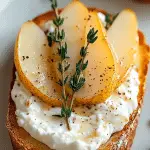 Gourmet Ricotta Pear Toast