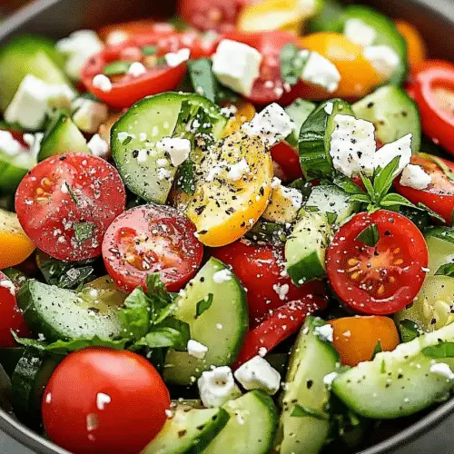 Greek Cucumber Tomato Salad