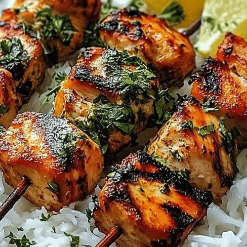 Greek chicken skewers