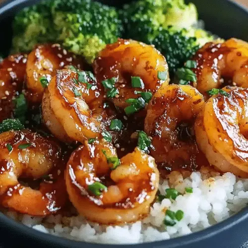 Honey Garlic Shrimp Bowls