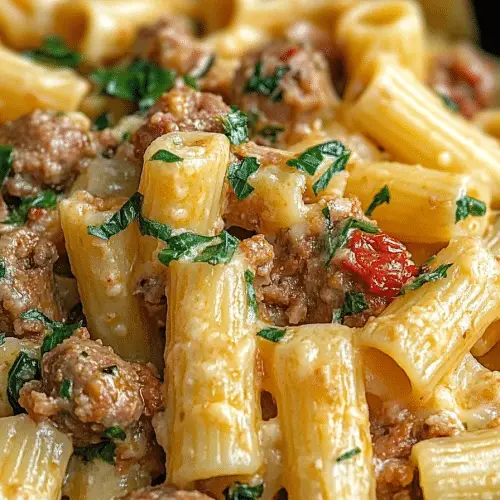 Italian sausage rigatoni