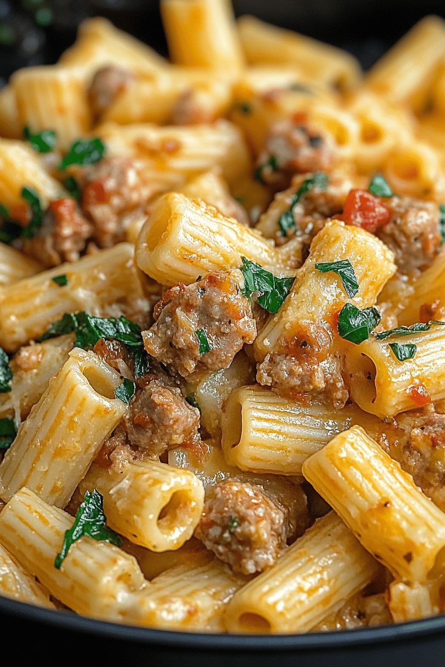 Italian sausage rigatoni