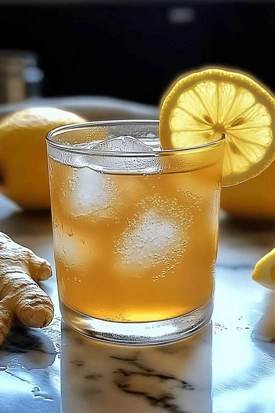 Lemon Ginger Iced Green Tea