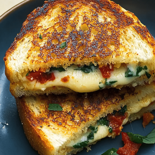 Mediterranean grilled cheese