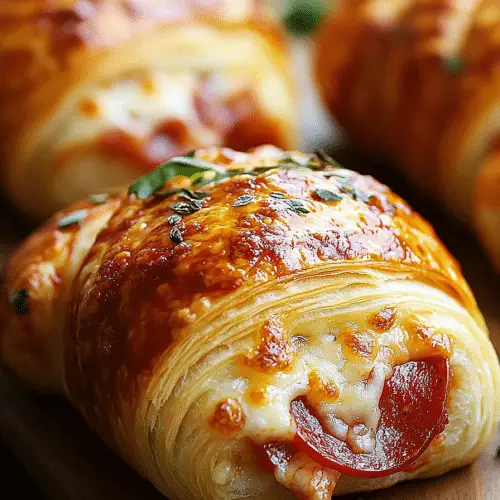 Mozzarella Pepperoni Croissant Rolls