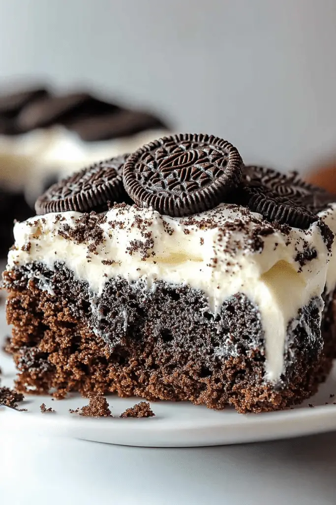 Oreo Earthquake Cake