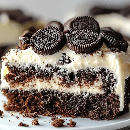 Oreo Earthquake Cake