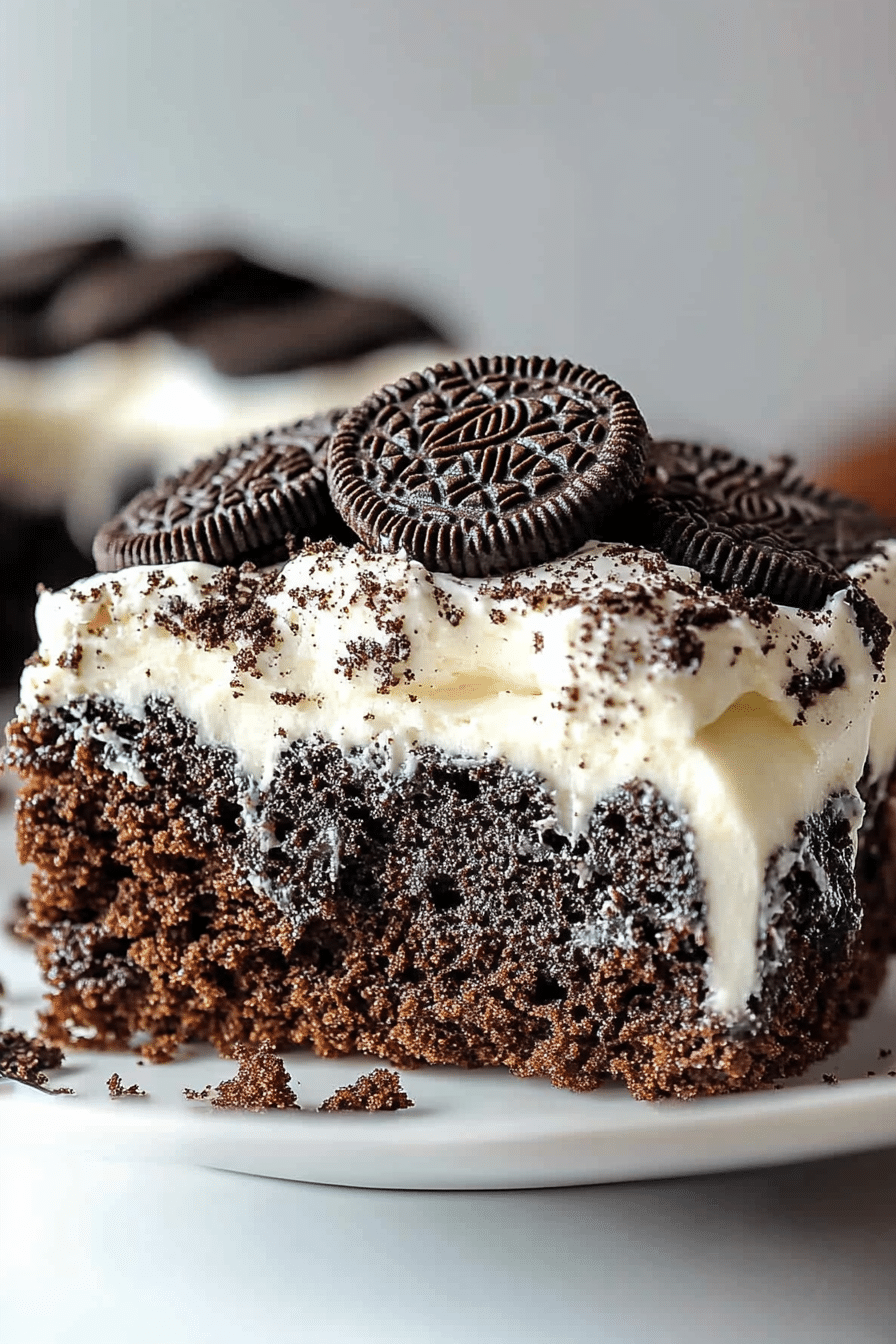 Oreo Earthquake Cake