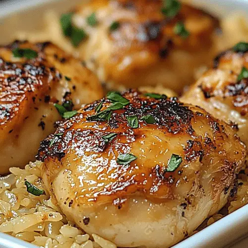 Oven Baked Chicken Rice