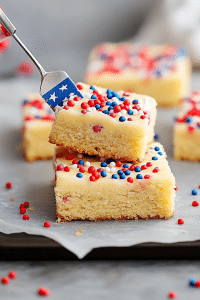 Patriotic Sugar Cookie Bars