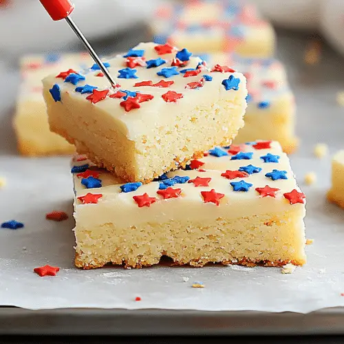 Patriotic Sugar Cookie Bars