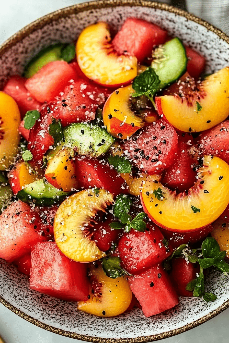 Peach Watermelon Salad