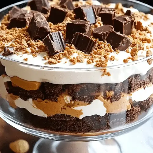 Peanut Butter Cup Brownie Trifle