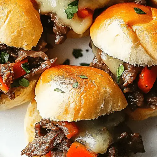 Philly Cheesesteak Sliders