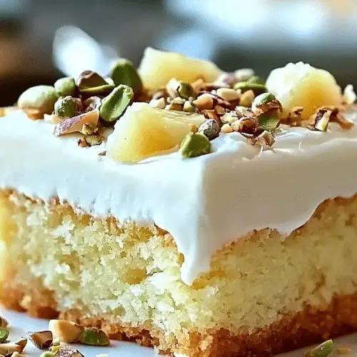 Pistachio Pineapple Cake