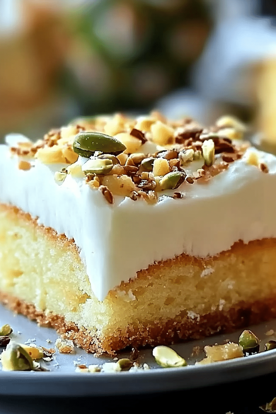 Pistachio Pineapple Cake