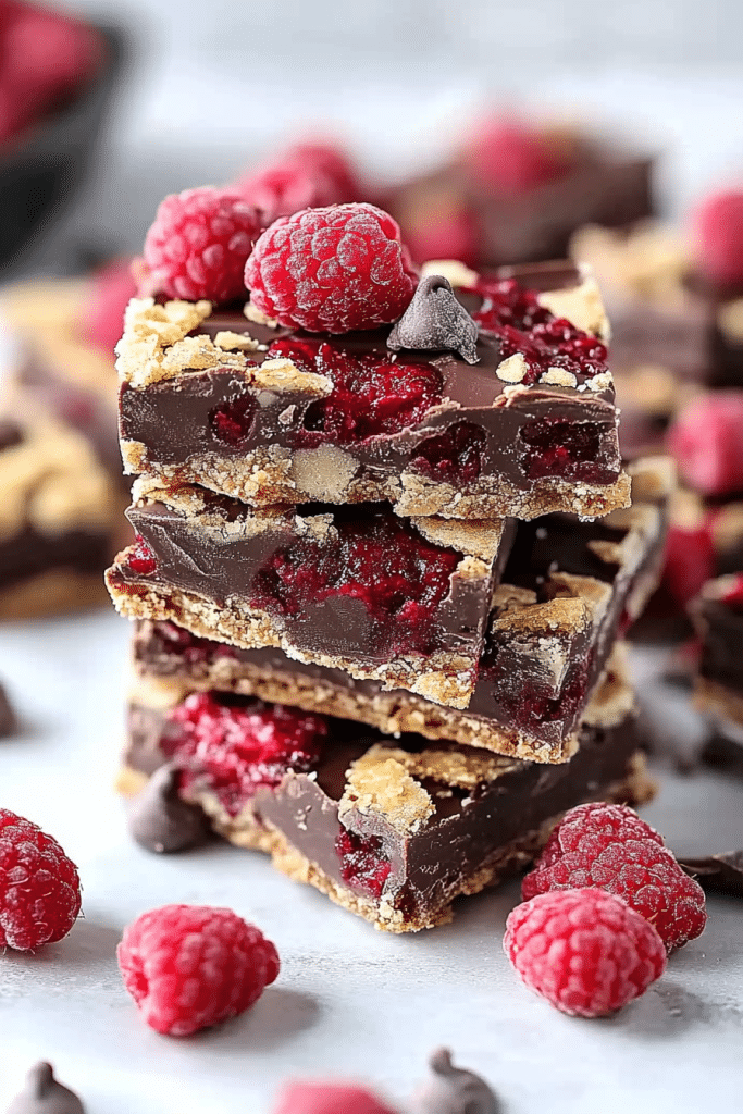 Raspberry Chocolate Bars