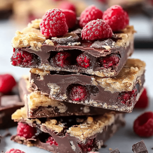 Raspberry Chocolate Bars