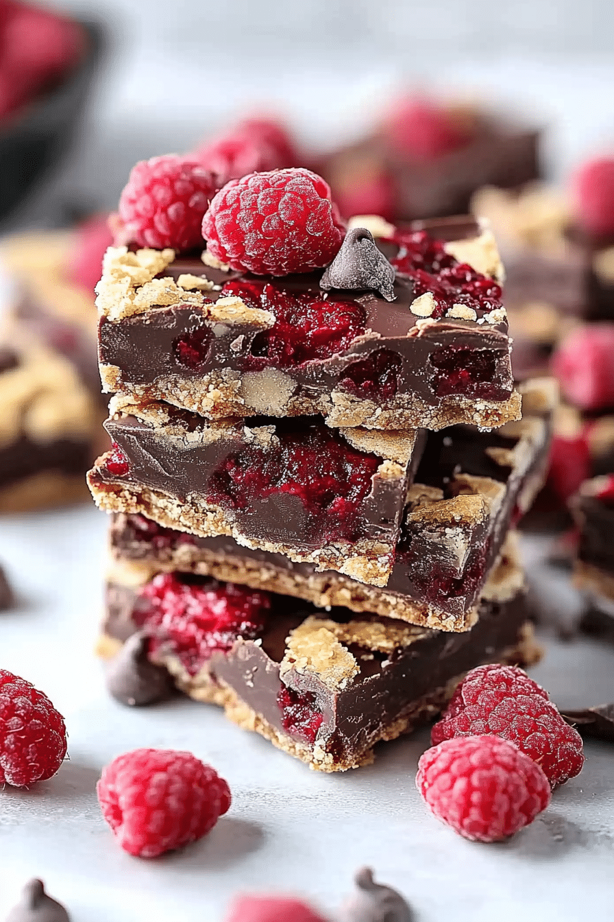 Raspberry Chocolate Bars