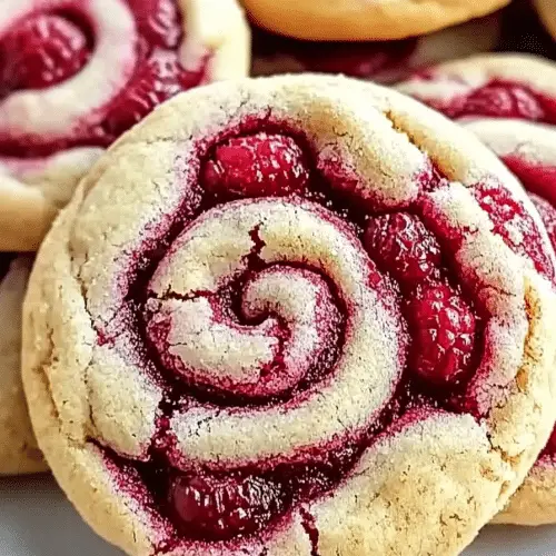 Raspberry swirl cookies