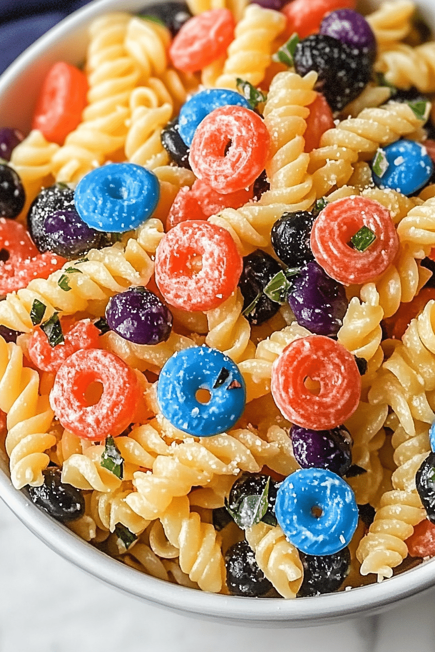 Red White Blue Pasta Salad