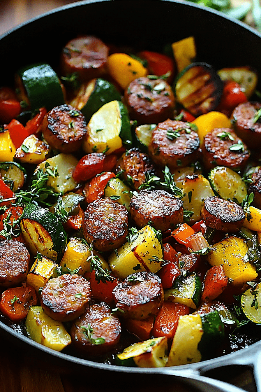 Sausage and Veggies Skillet