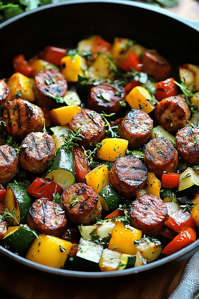 Sausage and Veggies Skillet