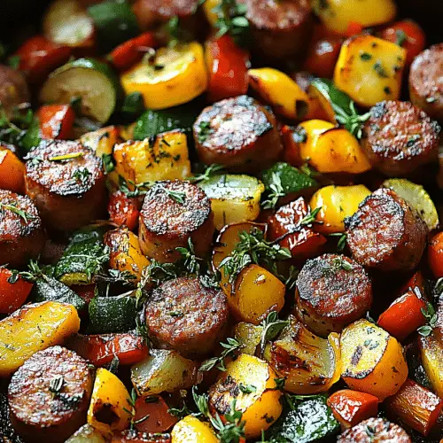 Sausage and Veggies Skillet