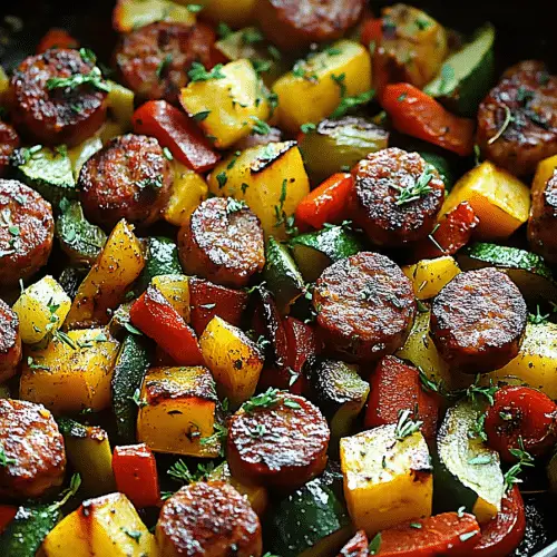 Sausage and Veggies Skillet