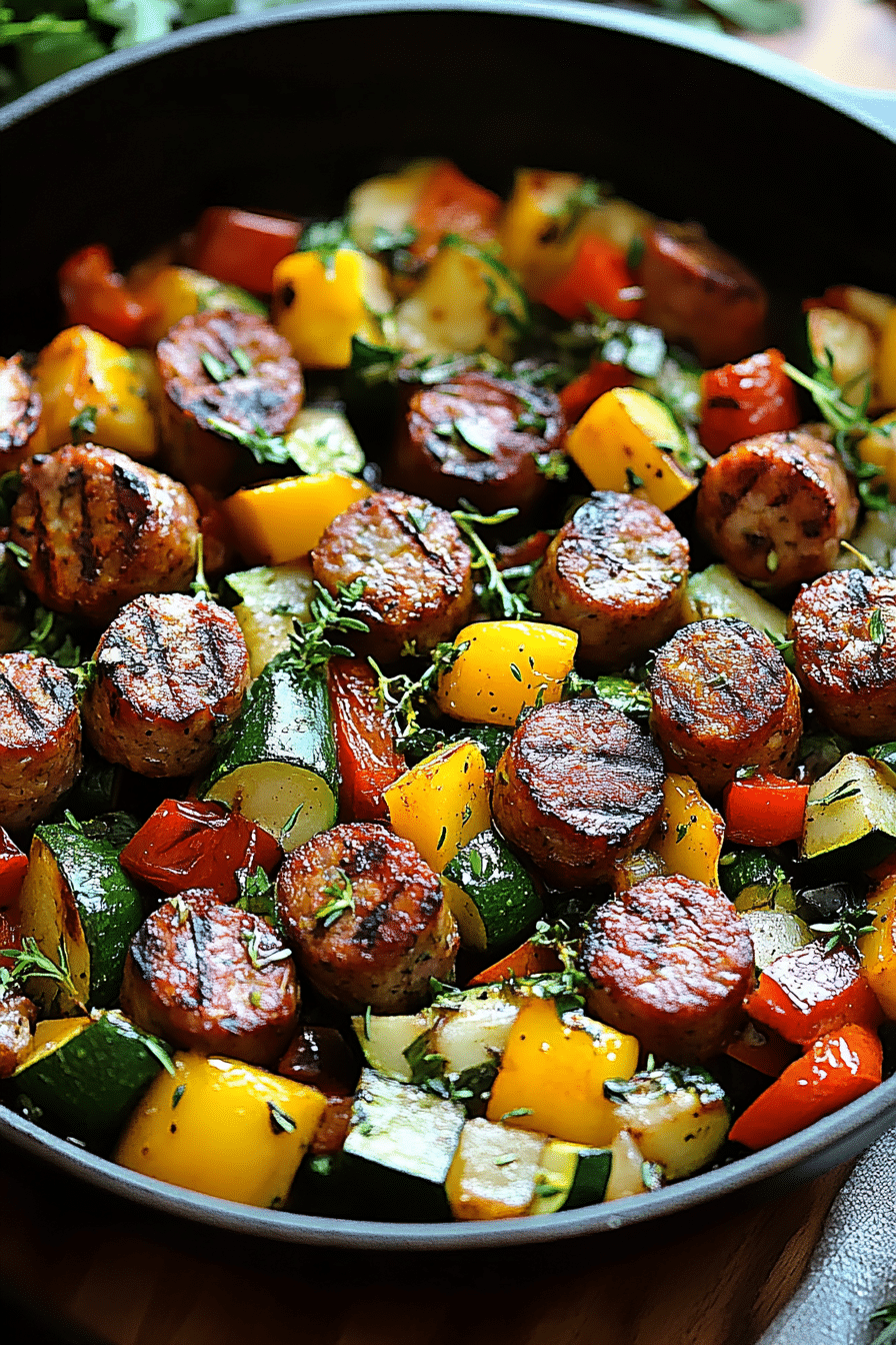 Sausage and Veggies Skillet