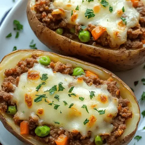Shepherd's Pie Baked Potatoes
