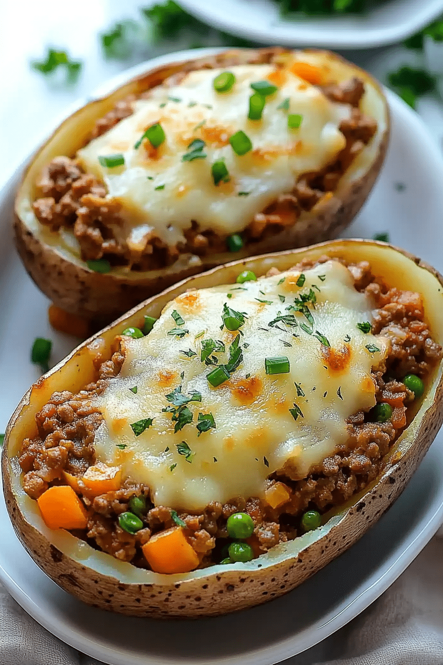 Shepherd's Pie Baked Potatoes