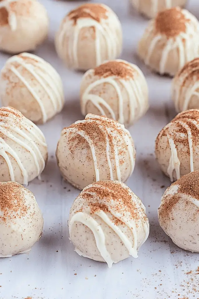 Snickerdoodle cookie dough truffles