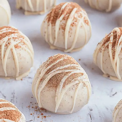 Snickerdoodle cookie dough truffles
