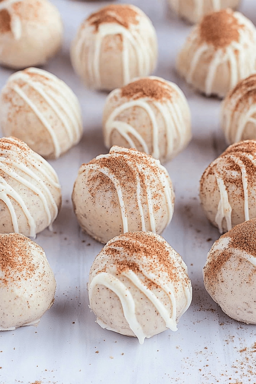 Snickerdoodle cookie dough truffles