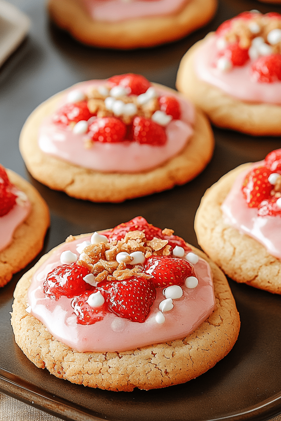 Strawberry Crunch Cookies