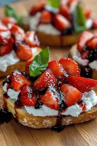 Strawberry Ricotta Bruschetta