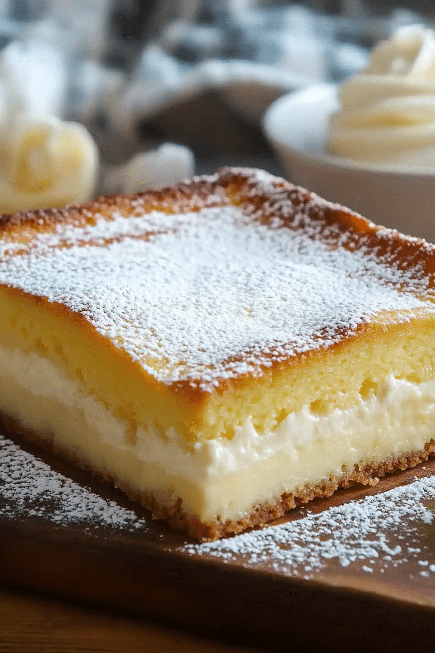 Vanilla Magic Custard Cake