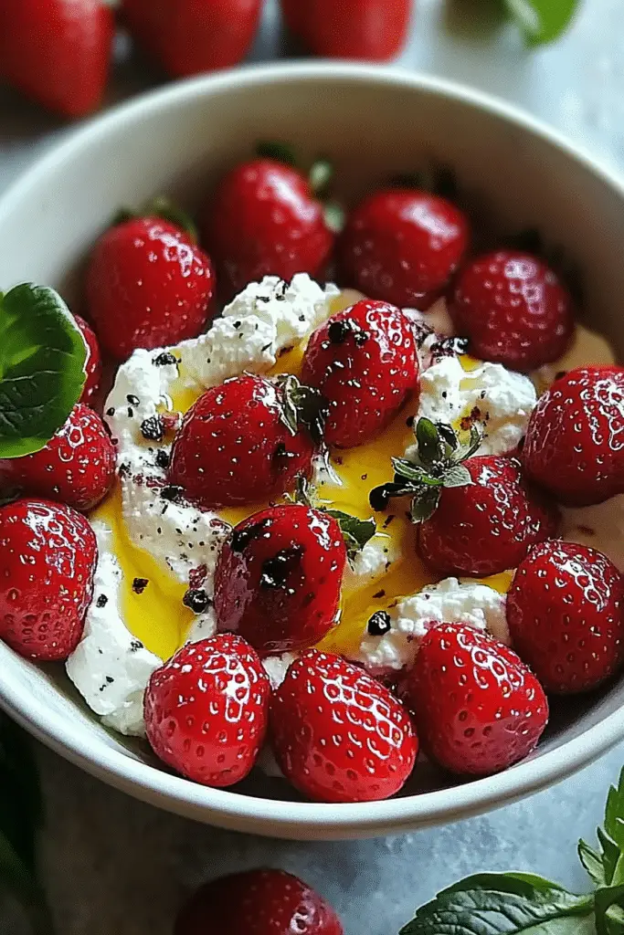 Whipped Feta Strawberries