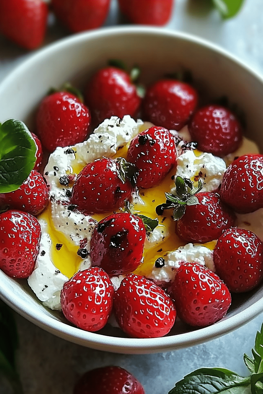 Whipped Feta Strawberries