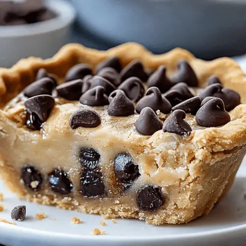 chocolate chip cookie pie