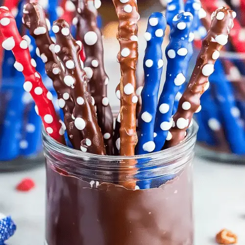 chocolate covered pretzel rods