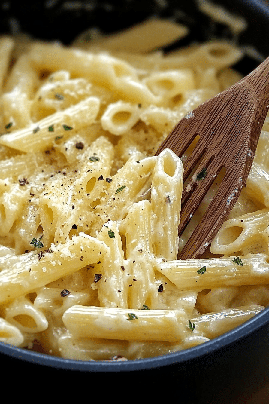 creamy garlic pasta