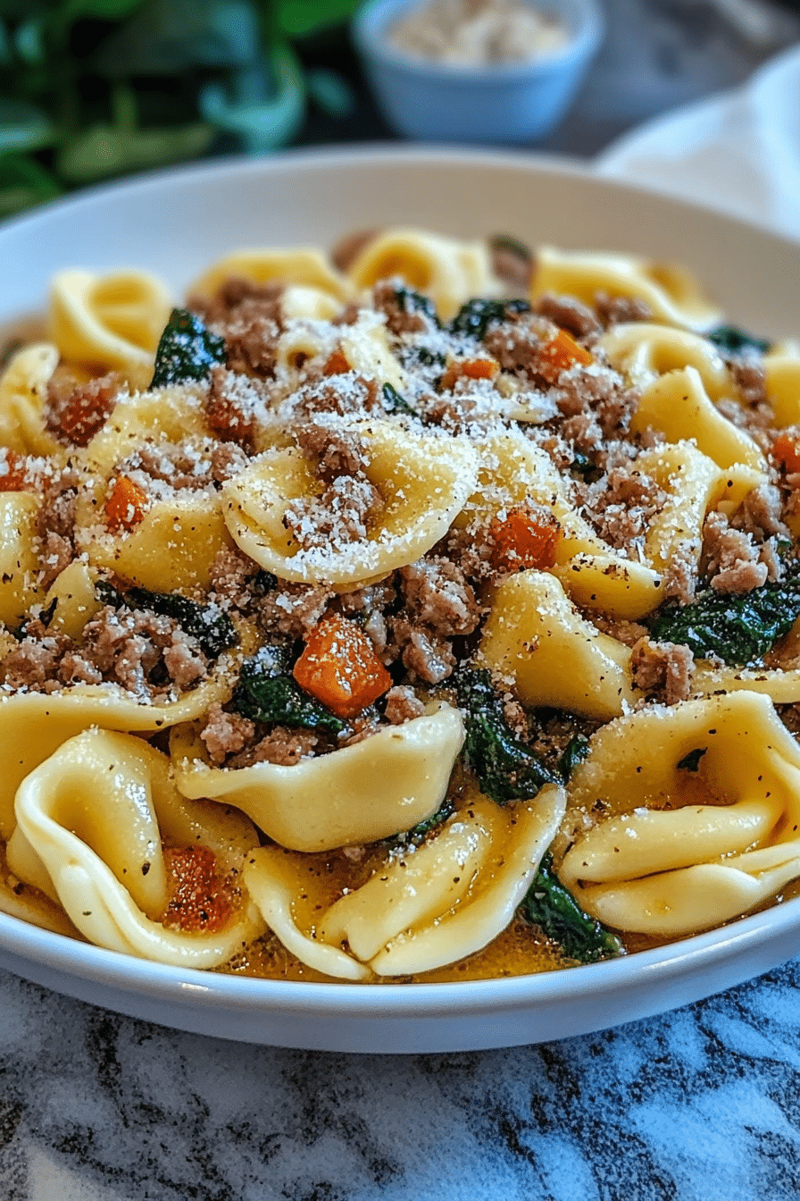 garlic butter tortellini