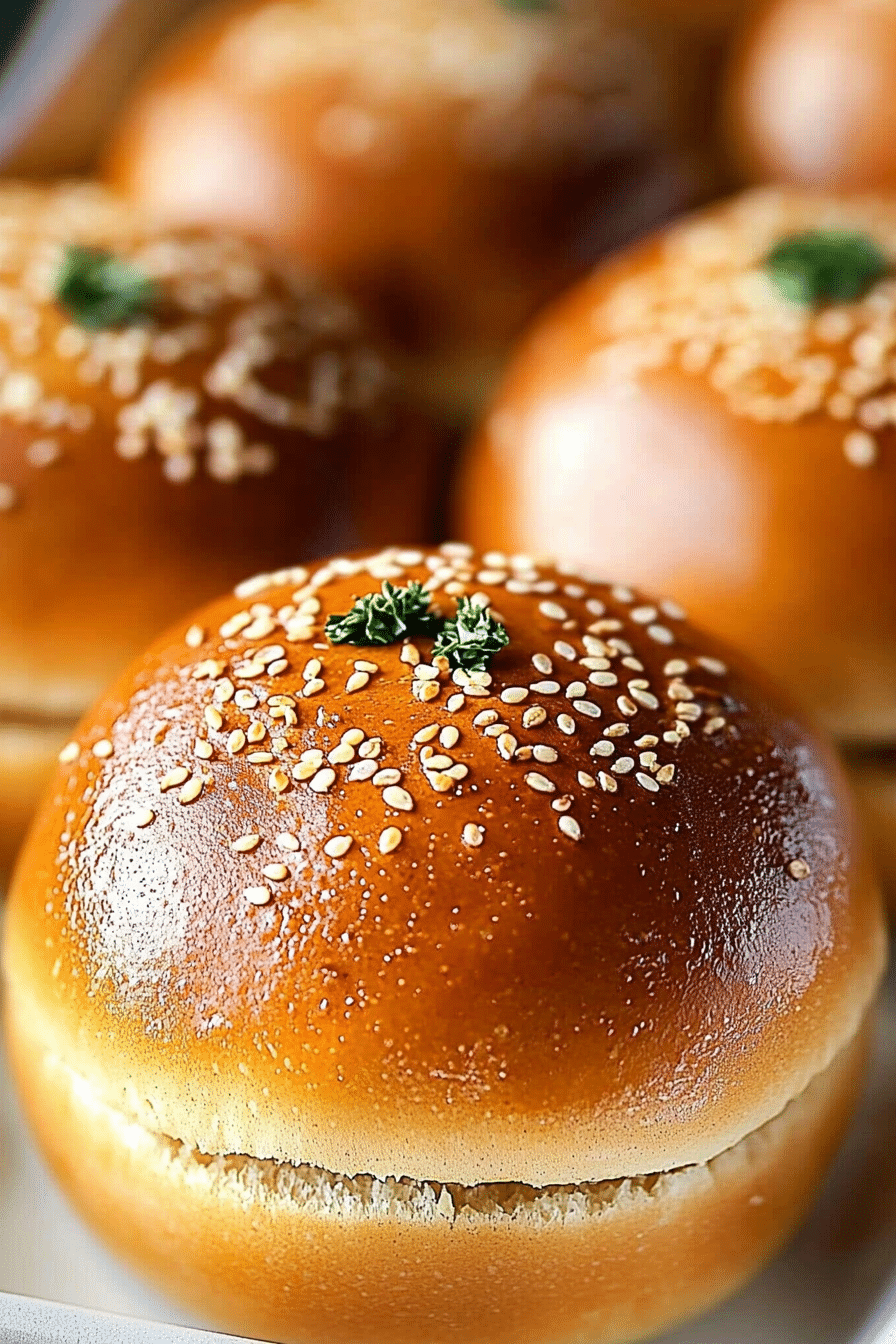 homemade burger buns