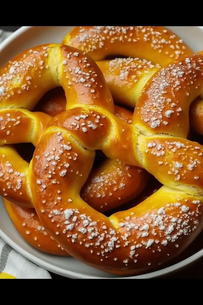 homemade soft pretzels