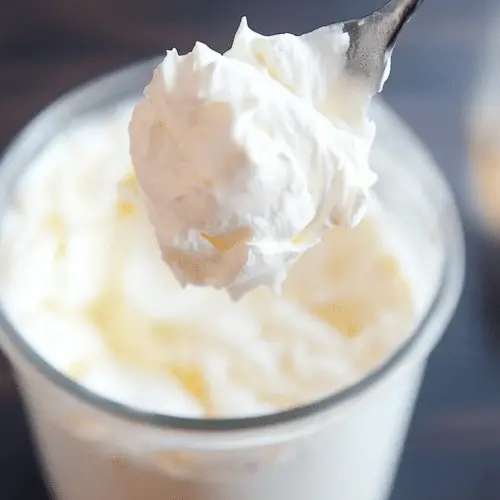 homemade whipped cream