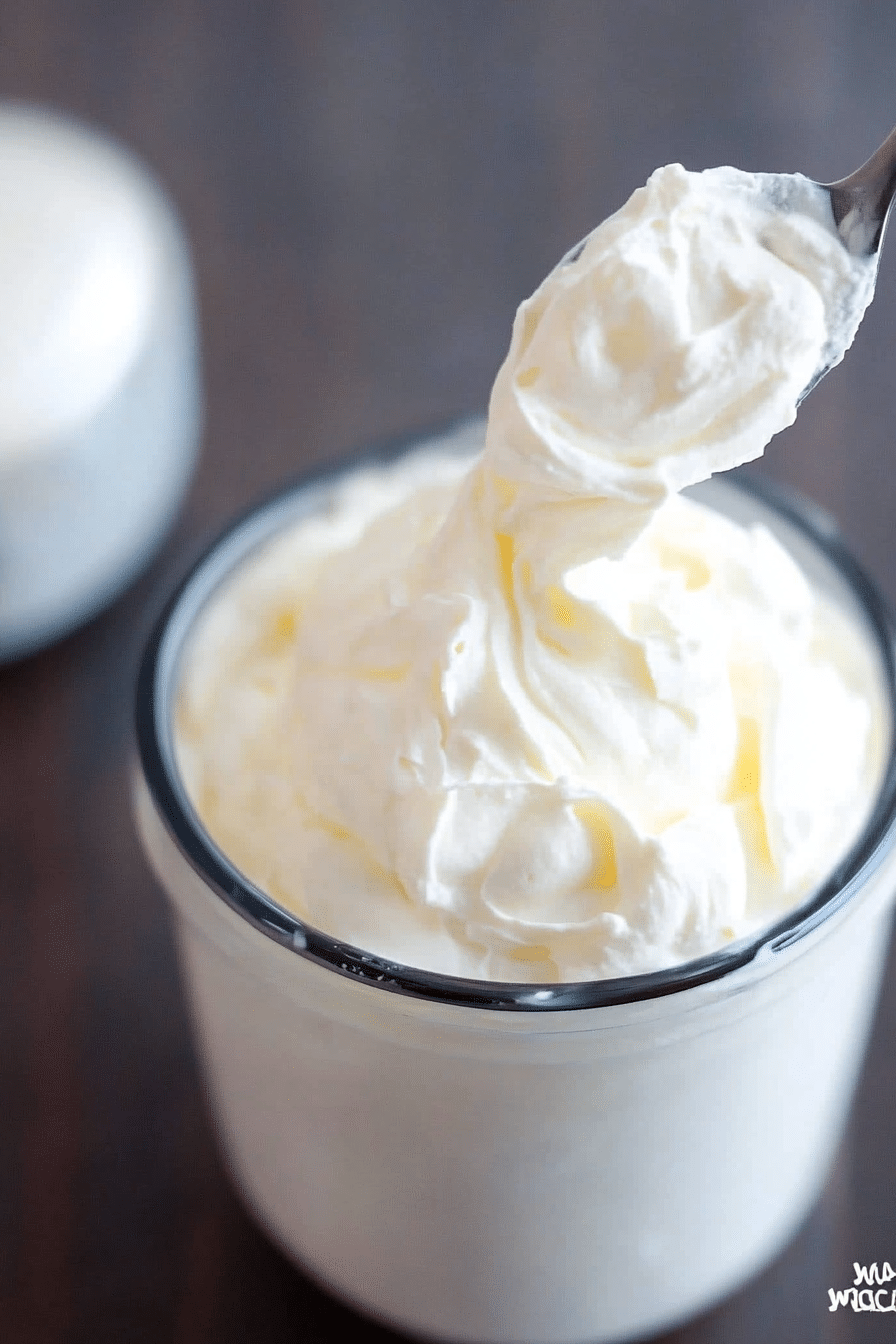 homemade whipped cream