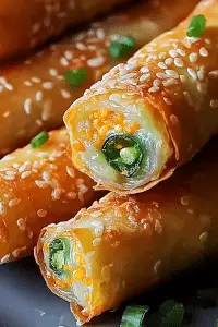 jalapeno popper egg rolls