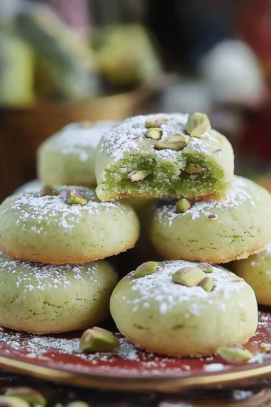 pistachio wedding cookies